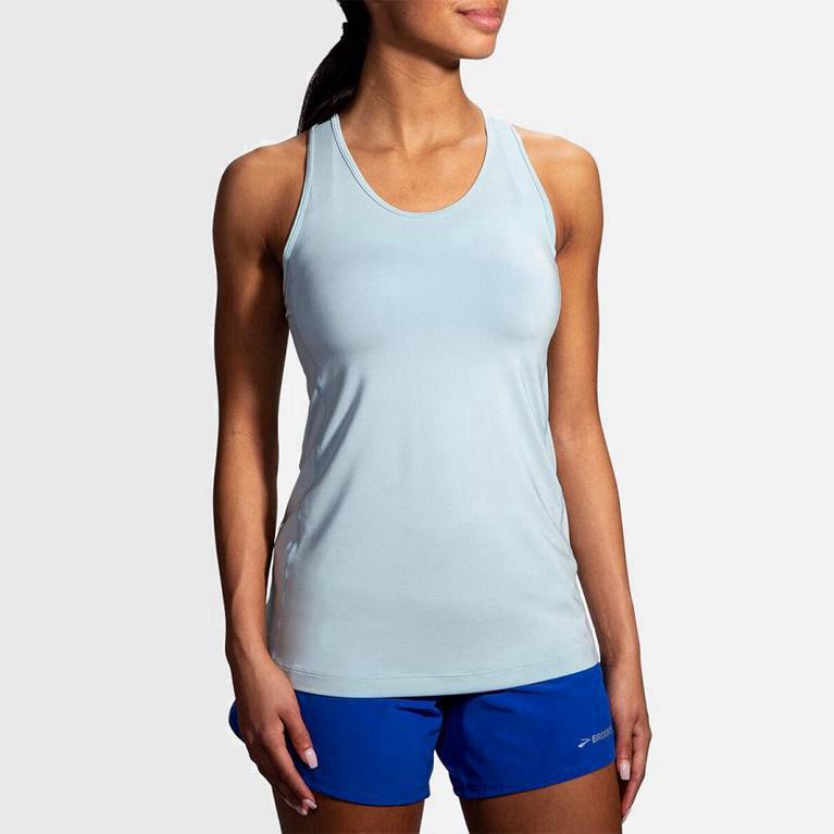 Brooks Pick-Up Israel - Women's Running Tank Top - Blue (53640-XHYS)